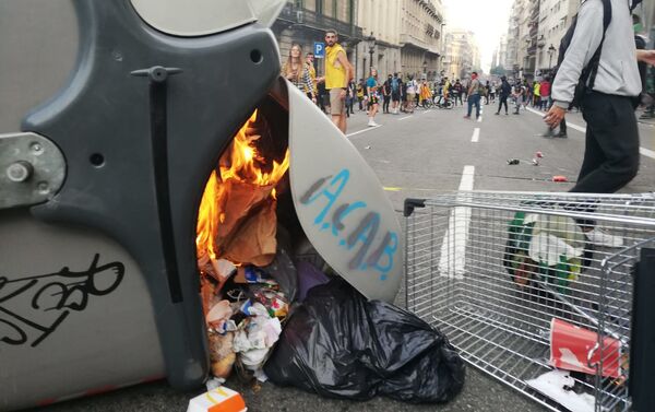 Protestas en Barcelona - Sputnik Mundo