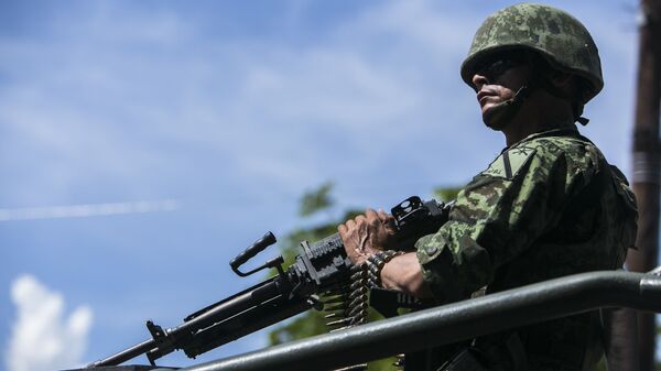 Convoy militar del Ejército de México (archivo) - Sputnik Mundo