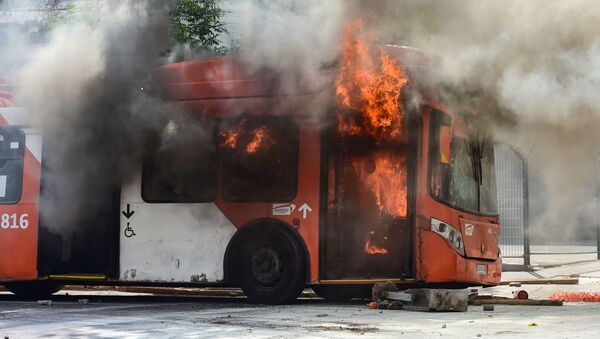 Nuevas protestas en Chile - Sputnik Mundo