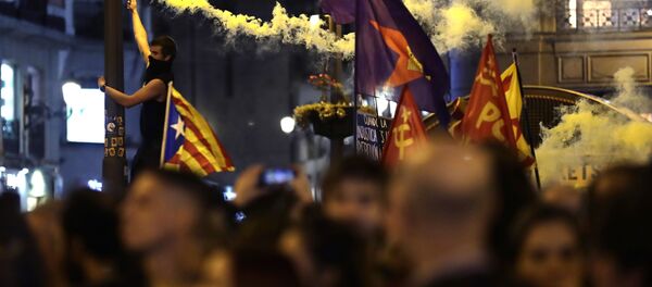 Protestas en Madrid - Sputnik Mundo