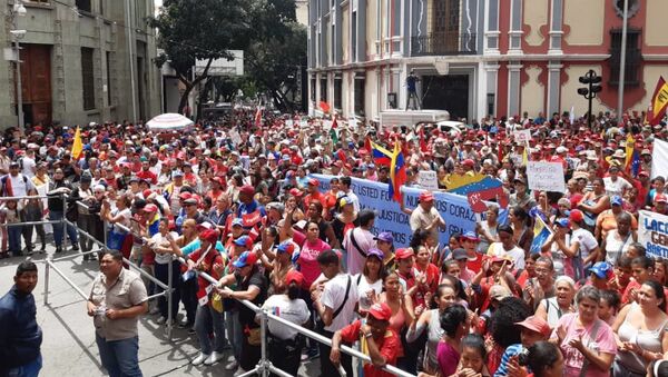 Marcha en apoyo al primer congreso internacional de Comunas - Sputnik Mundo