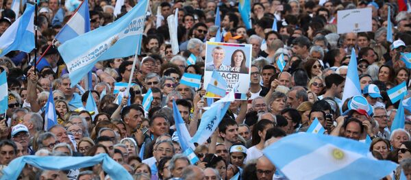 Movilización de partidarios de Mauricio Macri - Sputnik Mundo