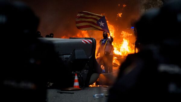 Protestas en Barcelona - Sputnik Mundo