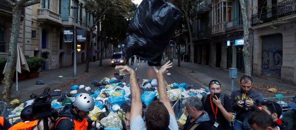 Protestas en Barcelona - Sputnik Mundo