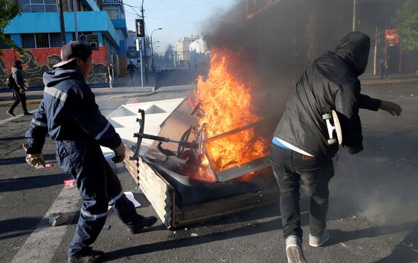 Protestas en Chile - Sputnik Mundo