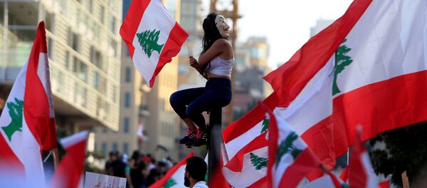 Protestas en Beirut, Líbano - Sputnik Mundo