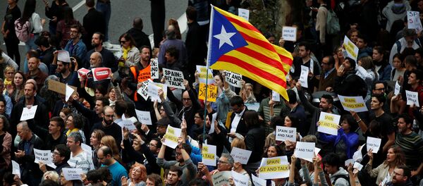 Protestas en Barcelona - Sputnik Mundo