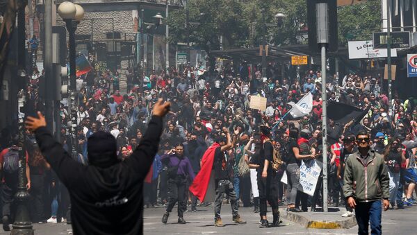 Protestas en Chile - Sputnik Mundo