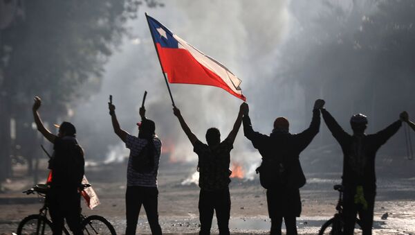 Protestas en Chile - Sputnik Mundo