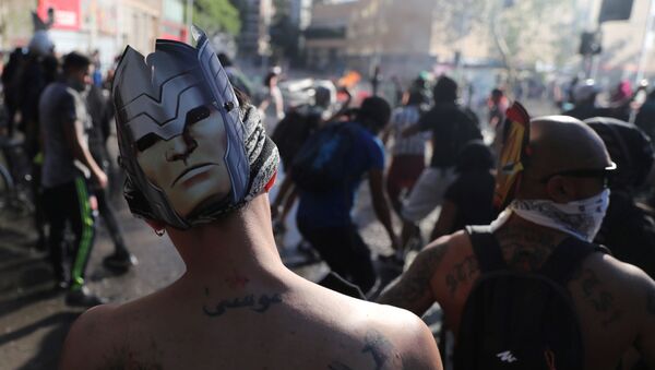 Protestas en Chile Protestas en Chile - Sputnik Mundo