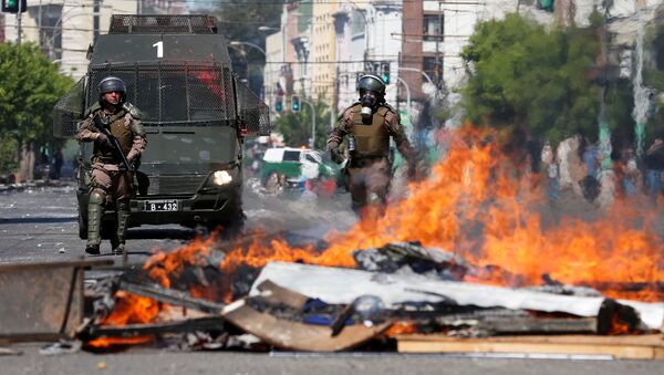 Protestas en Chile - Sputnik Mundo