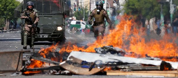 Protestas en Chile - Sputnik Mundo