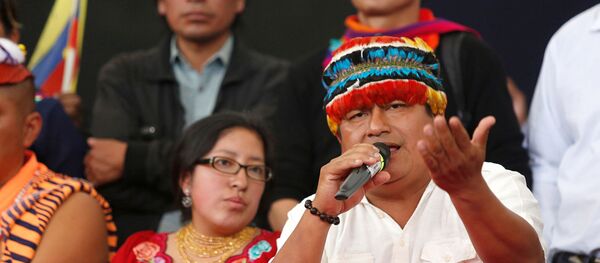 Jaime Vargas, presidente de la Conaie - Sputnik Mundo