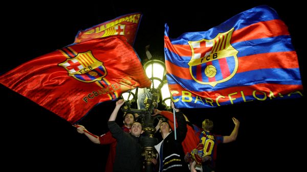 Los hinchas del FC Barcelona (archivo) Los hinchas del FC Barcelona (archivo) - Sputnik Mundo