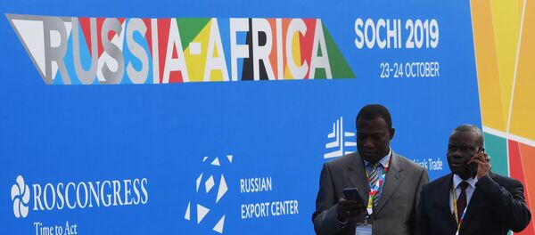 Los visitantes de la cumbre Rusia-África en Sochi, Rusia Los visitantes de la cumbre Rusia-África en Sochi, Rusia - Sputnik Mundo