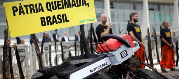 Protestas de Greenpeace en Brasil - Sputnik Mundo