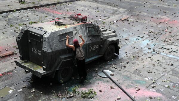 Protestas en Chile - Sputnik Mundo