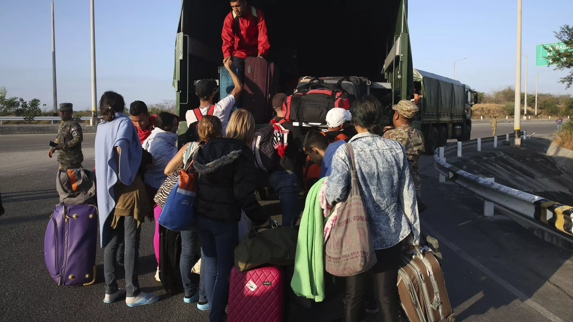 Migrantes venezolanos en Perú