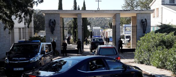 Los restos del dictador español Francisco Franco llegan al cementerio madrileño de Mingorrubio-El Pardo - Sputnik Mundo