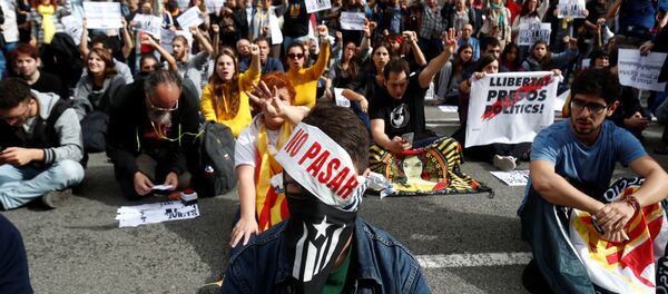 Protestas en Barcelona - Sputnik Mundo