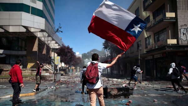 Protestas en Chile - Sputnik Mundo