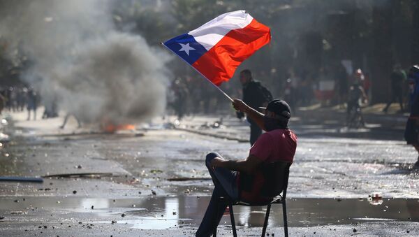 Protestas en Chile - Sputnik Mundo