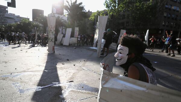 Protestas en Chile  - Sputnik Mundo