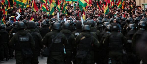 La situación en Bolivia La situación en Bolivia - Sputnik Mundo