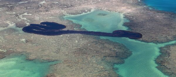 Vertido de petróleo en las playas de Brasil - Sputnik Mundo