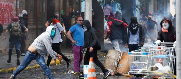 Las protestas en Chile - Sputnik Mundo