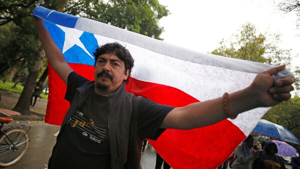 Portestas en Chile Portestas en Chile - Sputnik Mundo