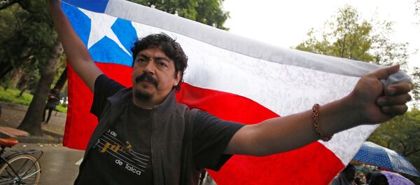 Portestas en Chile - Sputnik Mundo