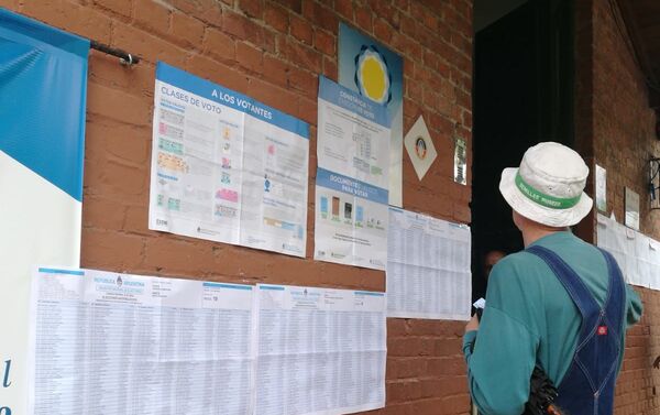 Un votante chequea el plan circuital antes de votar - Sputnik Mundo
