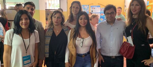 Veedores internacionales supervisan escrutinio en la Escuela 30 Holanda, en Chingolo, Lanús, provincia de Buenos Aires - Sputnik Mundo