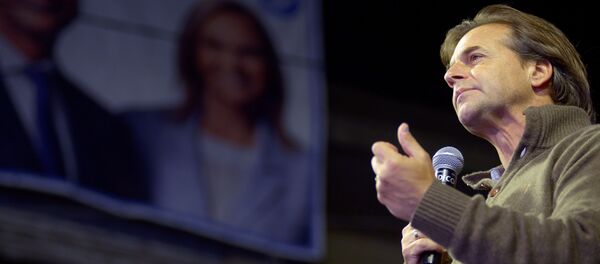 Luis Lacalle Pou, candidato por el Partido Nacional en las elecciones generales de Uruguay - Sputnik Mundo