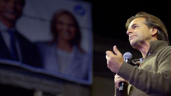 Luis Lacalle Pou, candidato por el Partido Nacional en las elecciones generales de Uruguay - Sputnik Mundo