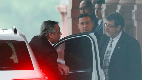 Alberto Fernández llega a la Casa Rosada - Sputnik Mundo