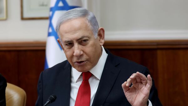 Benjamín Netanyahu, el primer ministro israelí en funciones Benjamín Netanyahu, el primer ministro israelí en funciones - Sputnik Mundo
