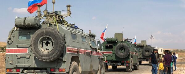 Blindados rusos en Siria - Sputnik Mundo