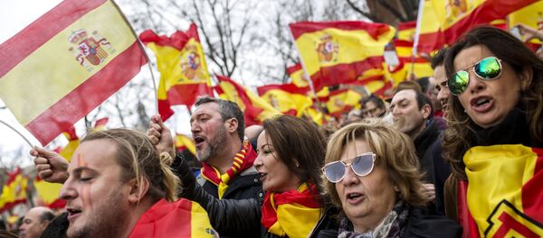 El mitin en España (archivo) - Sputnik Mundo