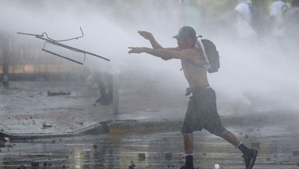 Protestas contra el Gobierno en Chile - Sputnik Mundo