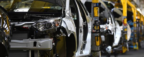 Una fábrica de coches - Sputnik Mundo