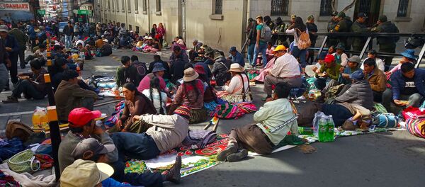 La movilización de los movimientos campesinos, indígenas, mineros y urbanos - Sputnik Mundo