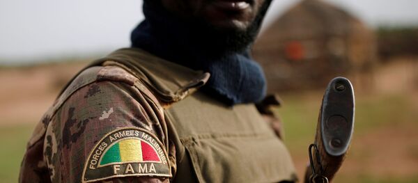 Un soldado de las Fuerzas Armadas de Malí Un soldado de las Fuerzas Armadas de Malí - Sputnik Mundo