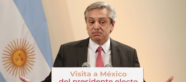 El presidente electo de Argentina, Alberto Fernández - Sputnik Mundo