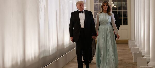 Donald Trump, presidente de EEUU, y su esposa, Melania - Sputnik Mundo