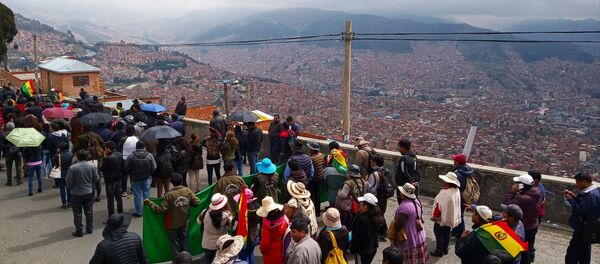 La marcha de la central sindical en Bolivia - Sputnik Mundo