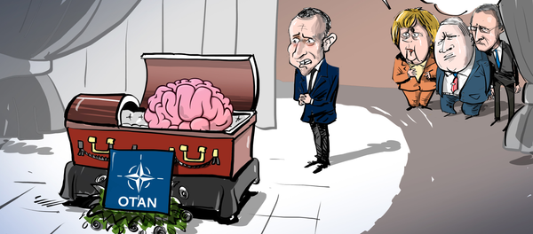 El 'funeral' del cerebro de la OTAN - Sputnik Mundo