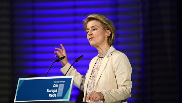 Ursula von der Leyen, presidenta de la Comisión Europea - Sputnik Mundo