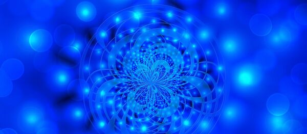 Luces, burbujas y dibujo azules  - Sputnik Mundo